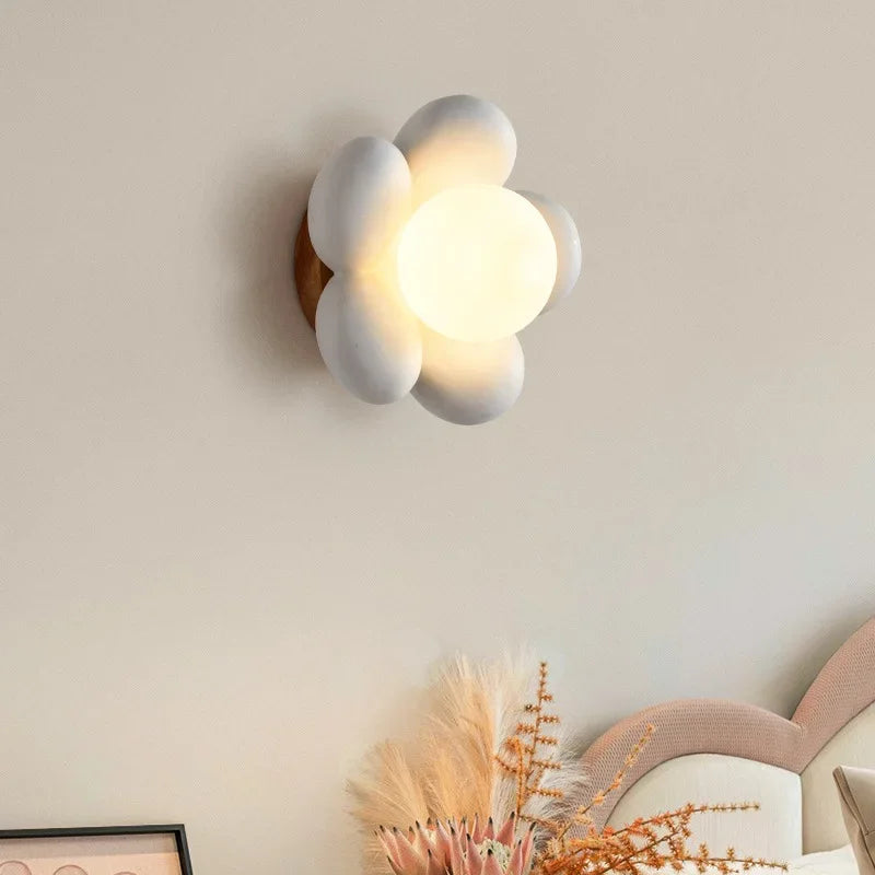 Applique murale LED pour chambre d'enfants | Forme de fleur