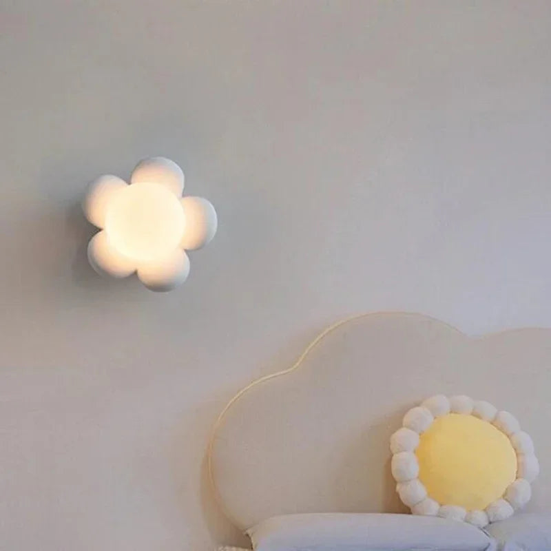 Applique murale LED pour chambre d'enfants | Forme de fleur