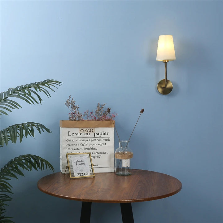 Applique Murale LED pour Chambre Parentale | Design Scandinave en Lin
