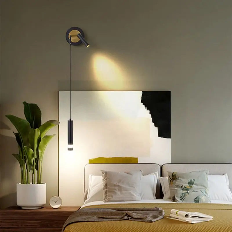 Applique murale pour chambre | Design scandinave à double tête