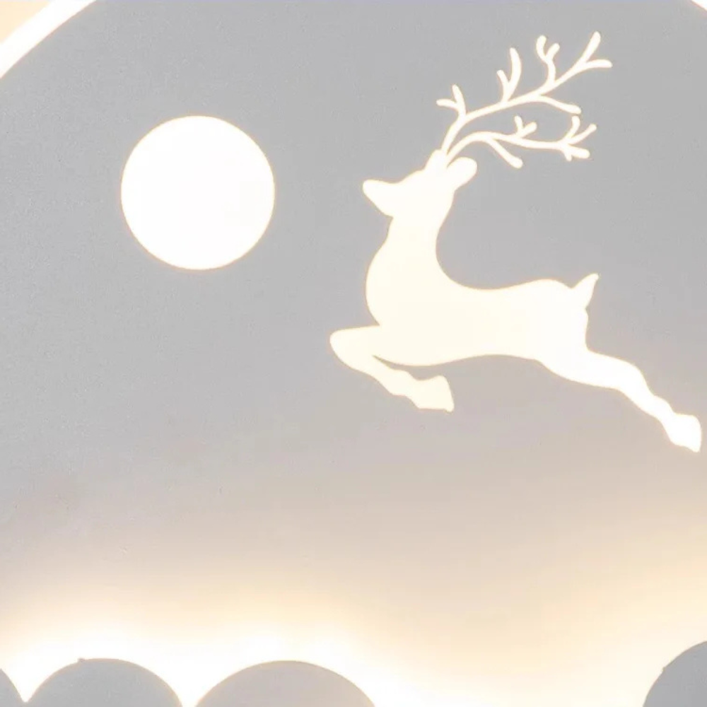 Applique murale pour chambre d'enfant | Moderne avec étoile et cerf