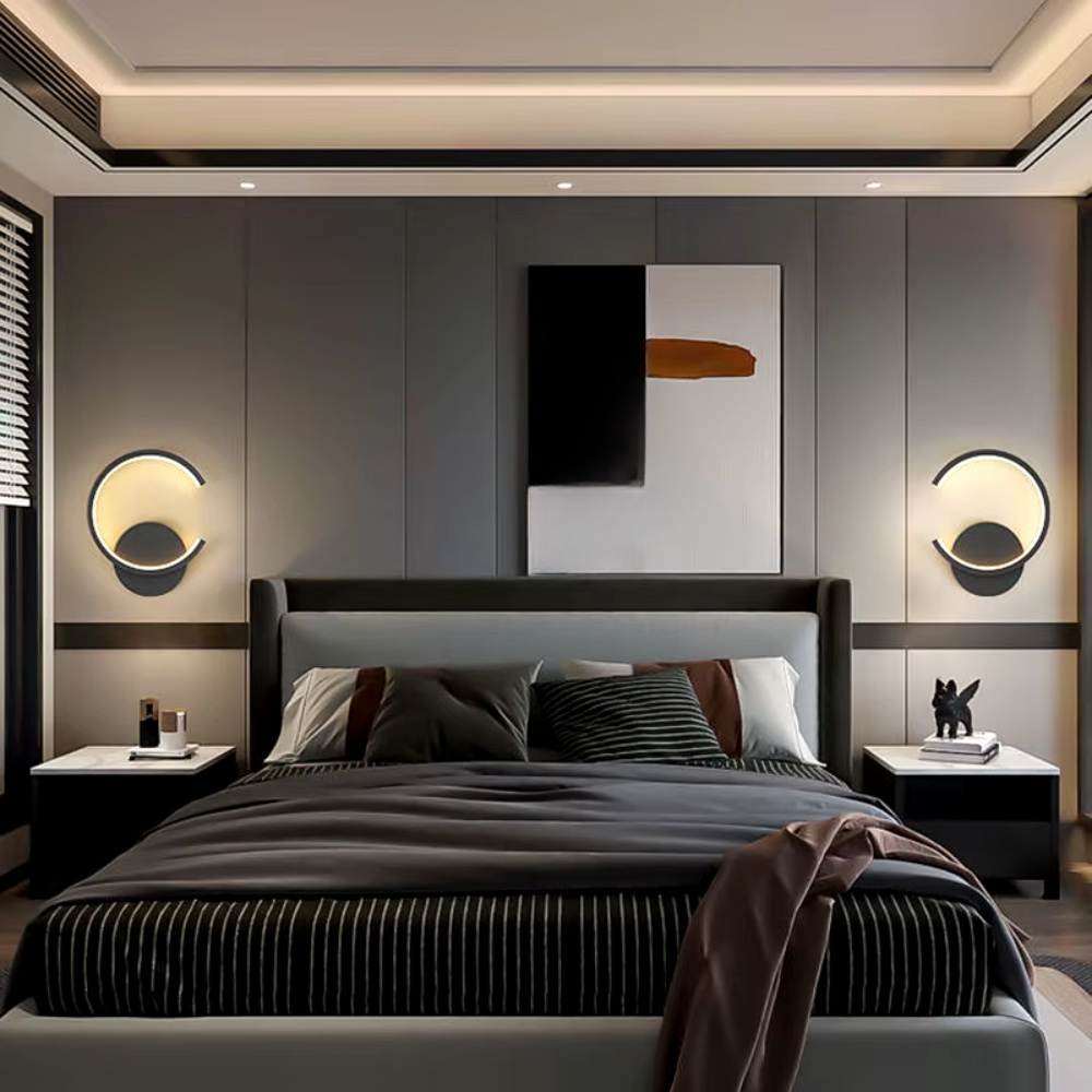 Applique Murale LED | Design Moderne Scandinave | Demi-Cercle