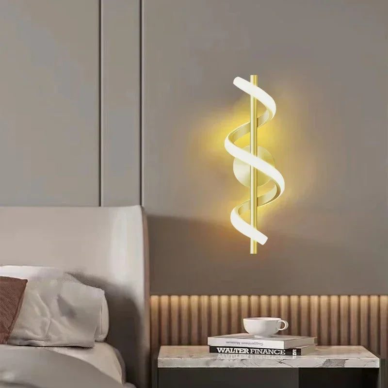 Applique murale LED de Luxe | Noir, Blanc et Or