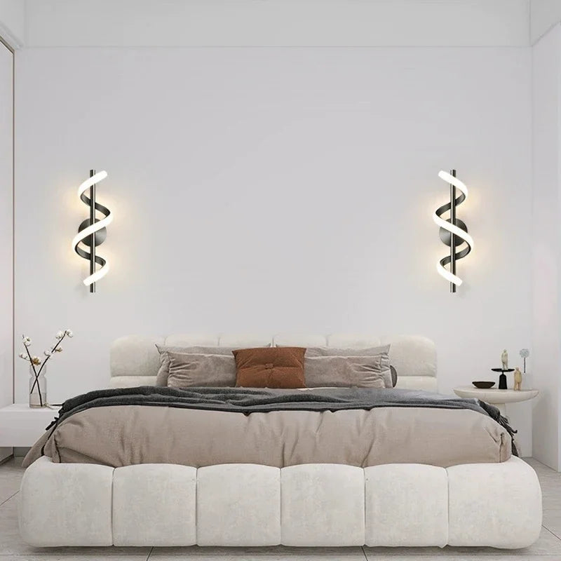 Applique murale LED de Luxe | Noir, Blanc et Or