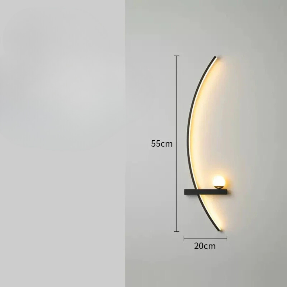 Applique Murale LED Minimaliste Moderne | Arc de Cercle