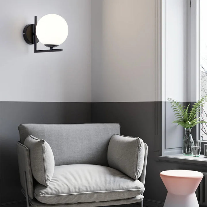 Applique Murale LED Minimaliste Scandinave | Forme Sphérique