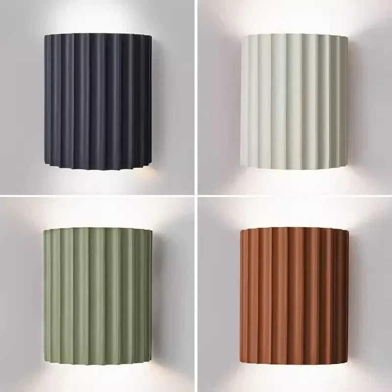 Applique murale LED Minimaliste Scandinave | Résine Macaron