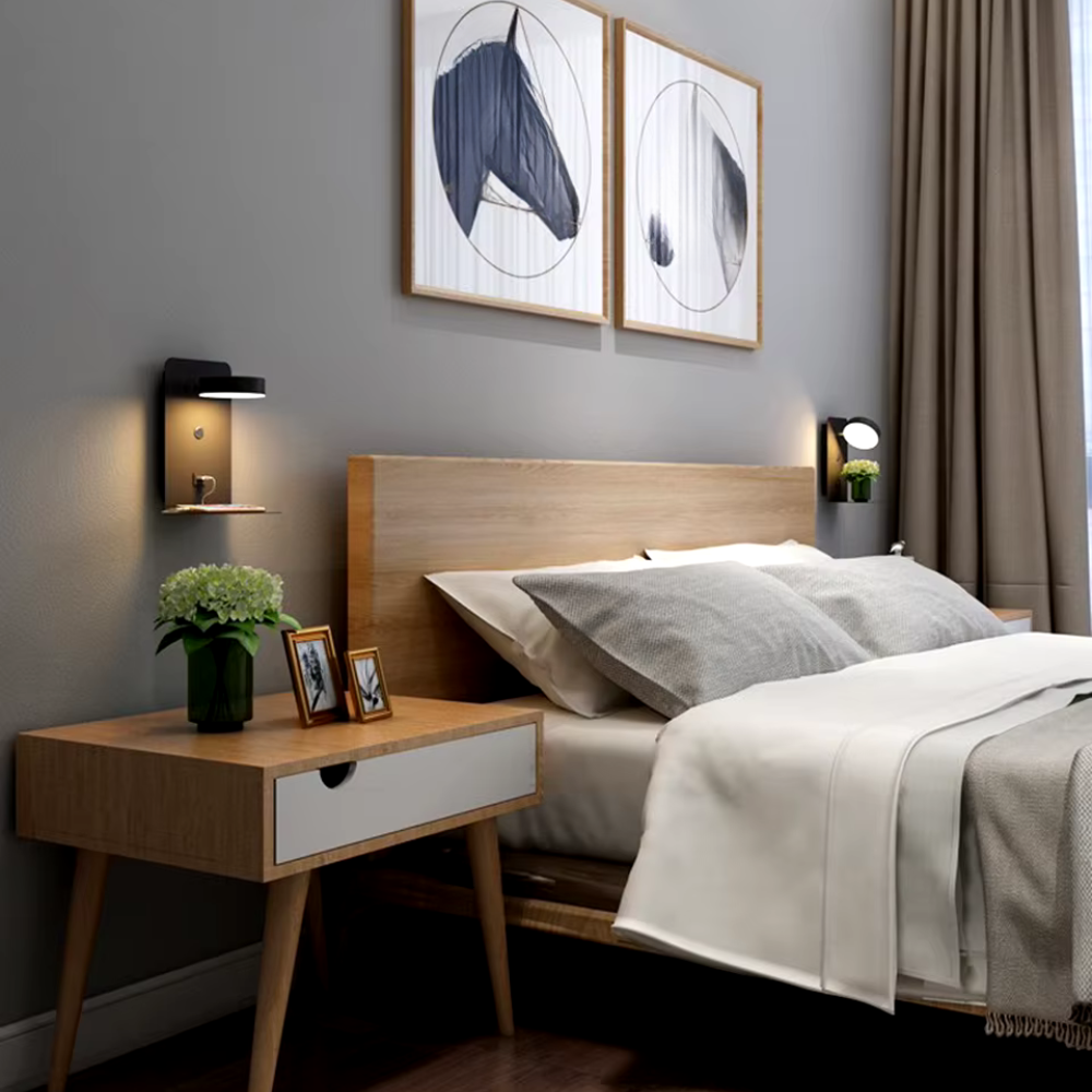 Applique Murale Moderne LED | Avec Port de Charge USB