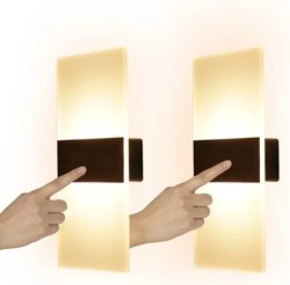 Applique Murale LED Rectangulaire | Tactile avec Détecteur de Mouvement