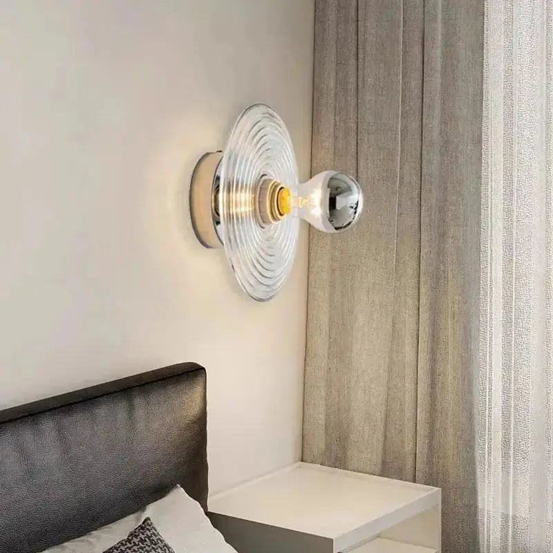 Applique Murale LED en Verre | Effet Vague