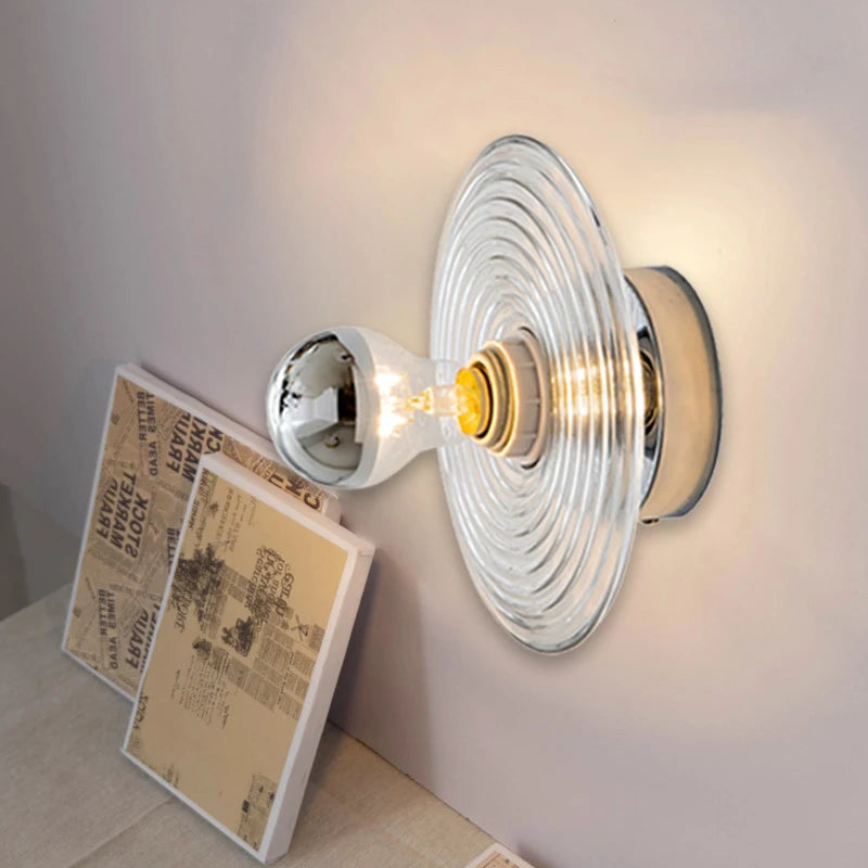 Applique Murale LED en Verre | Effet Vague