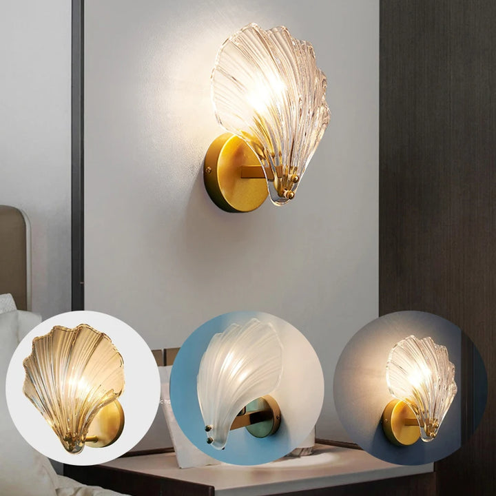 Applique Murale en Laiton | Design Décoratif et Verre