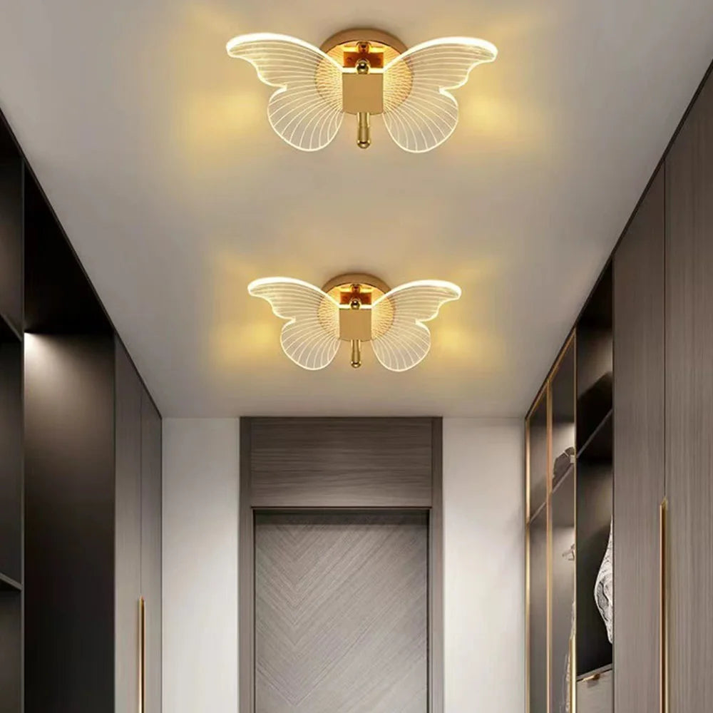 Applique Murale LED Papillon | Métal et Acrylique
