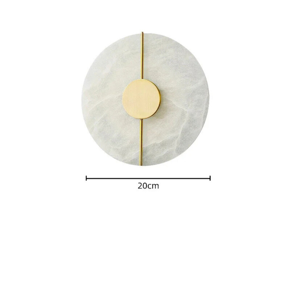 Applique Murale Ronde Décorative | Design Marbré