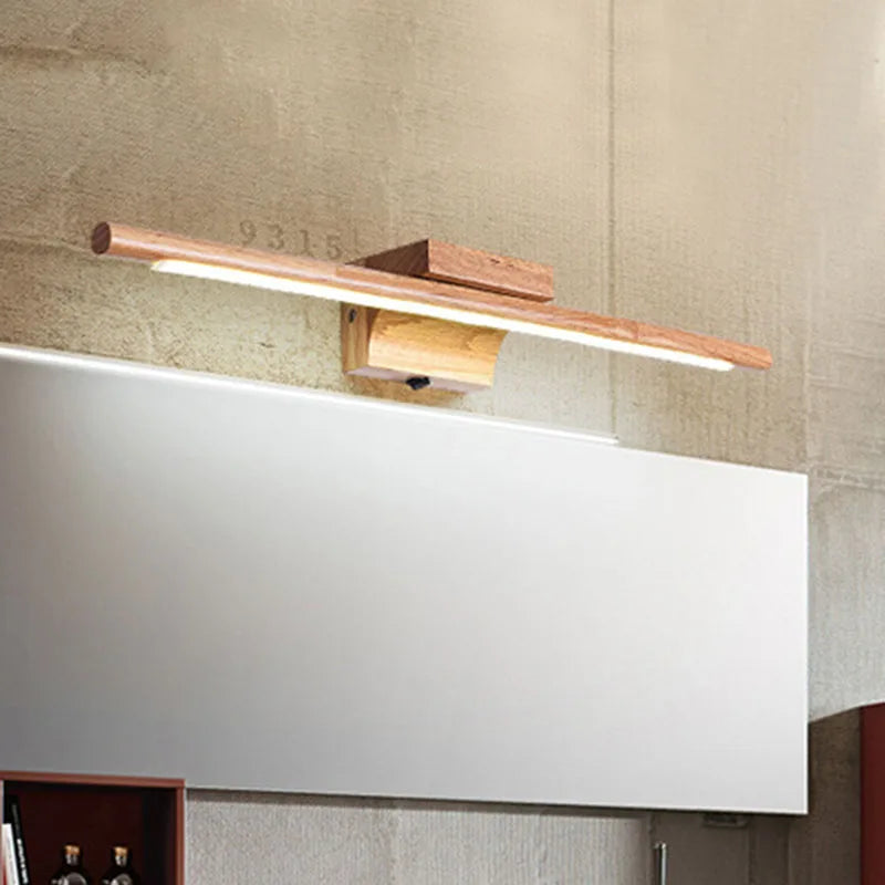Applique murale pour salle de bain | Interrupteur en bois massif
