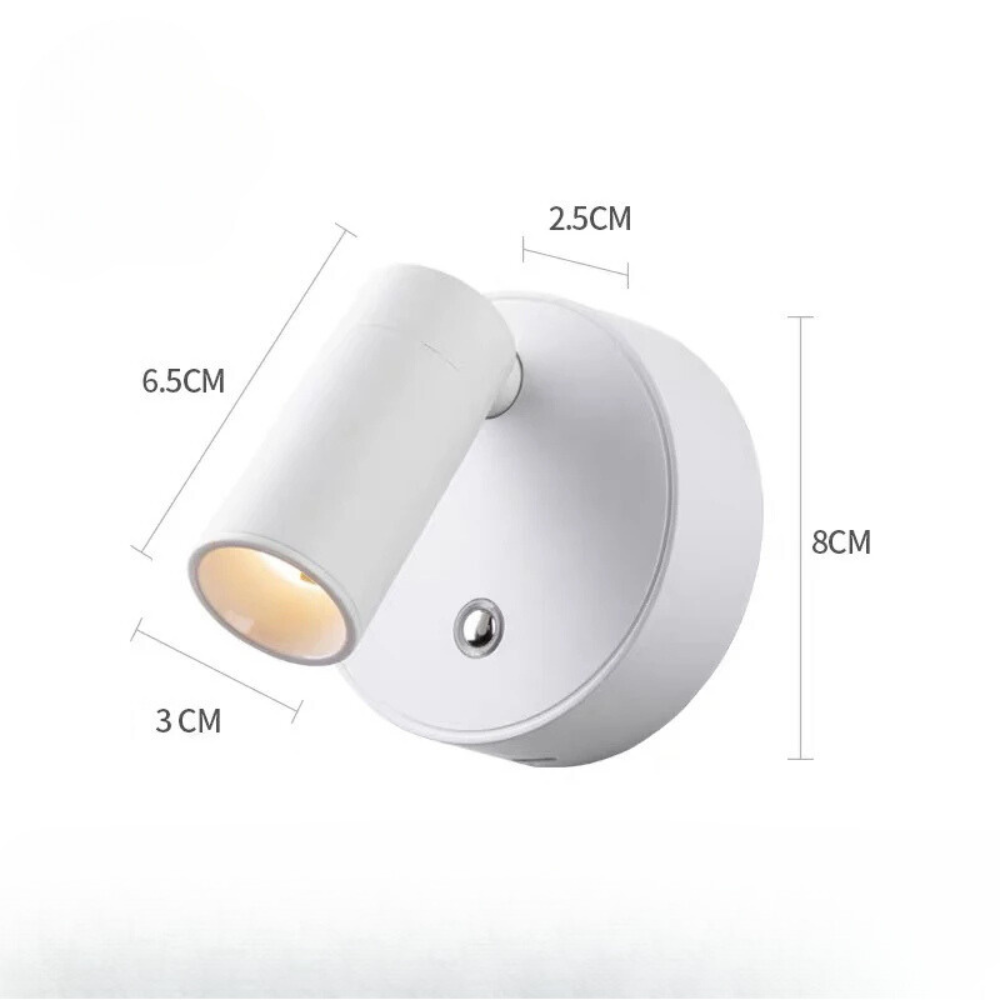 Applique murale LED sans fil avec fonction de gradation | Base magnétique