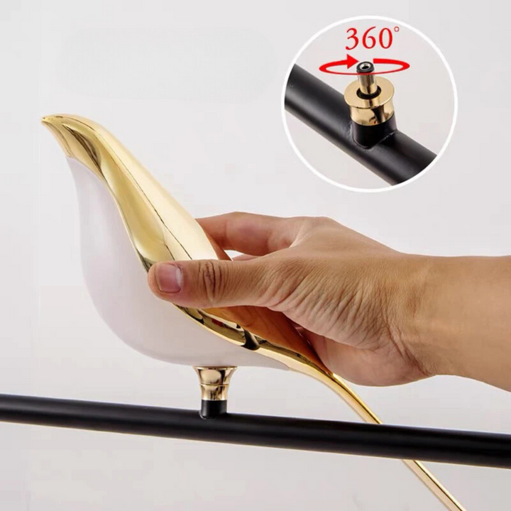 Applique Murale LED avec interrupteur | 360° Rotatif | Forme d'oiseau