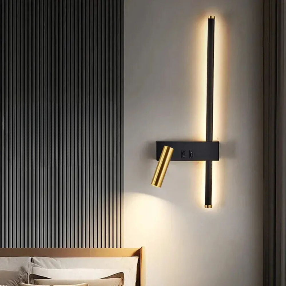 Moderne en decoratieve LED-wandlamp met Scandinavisch design