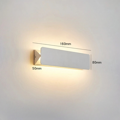 Verstelbare rechthoekige LED-wandlamp