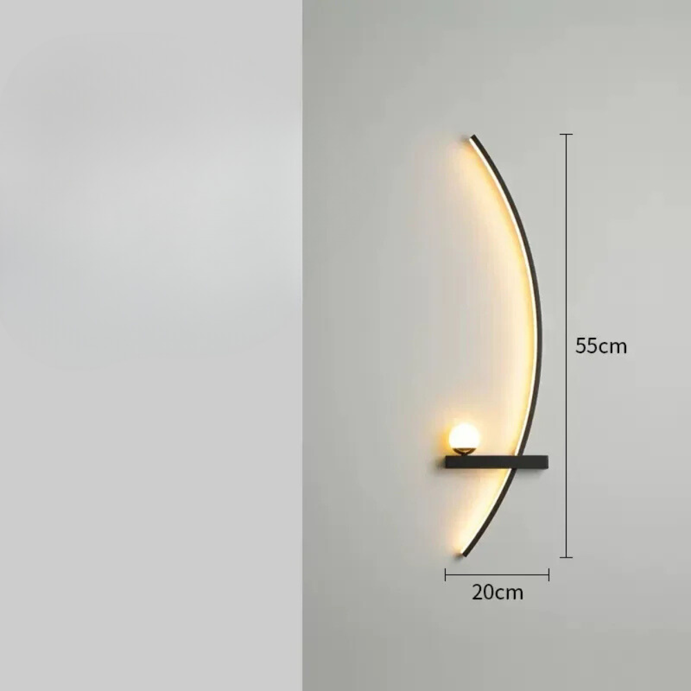 Applique Murale LED Minimaliste Moderne | Arc de Cercle