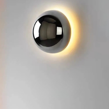 Wandlamp voor Woonkamer Cirkelvormig | Scandinavische Minimalist in Zilver