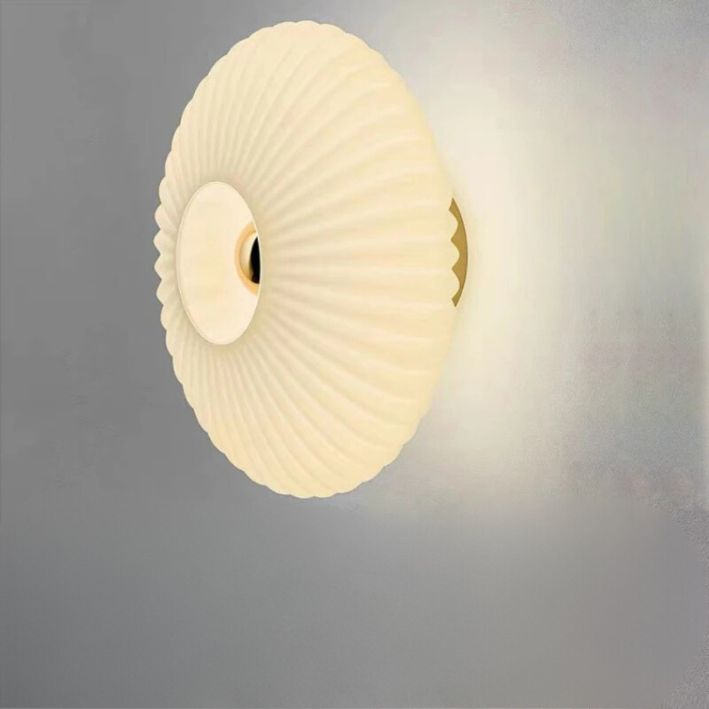 Decoratieve glazen wandlamp | Cirkel