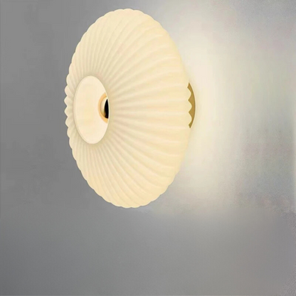 Decoratieve glazen wandlamp | Cirkel