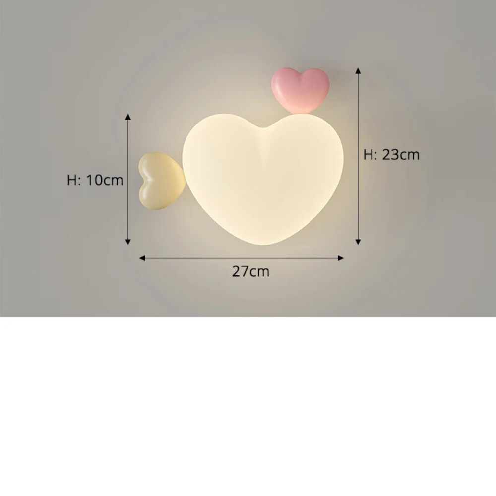 Wandlamp Kindermeisjesslaapkamer | Hart