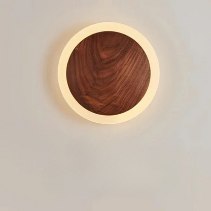 Applique Murale LED en Noyer | Design Scandinave