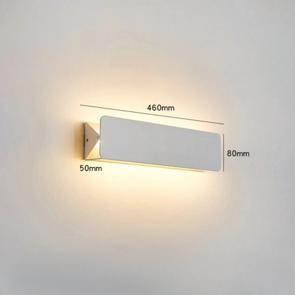 Verstelbare rechthoekige LED-wandlamp