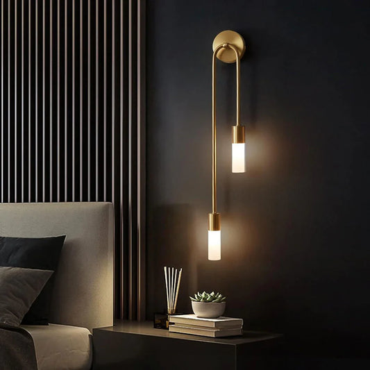 Minimalistische LED-wandlamp met Scandinavisch en decoratief design