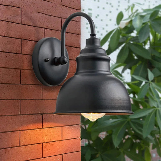 Industriële Wandlamp voor Buiten | Retro in Waterdicht in Verouderd Metaal