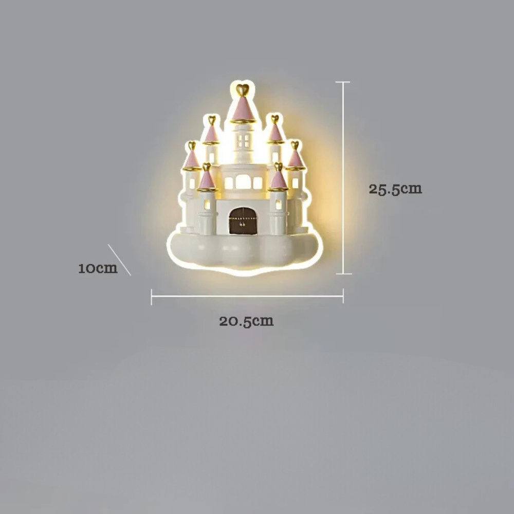 Wandlamp voor kinderslaapkamer | Kasteel