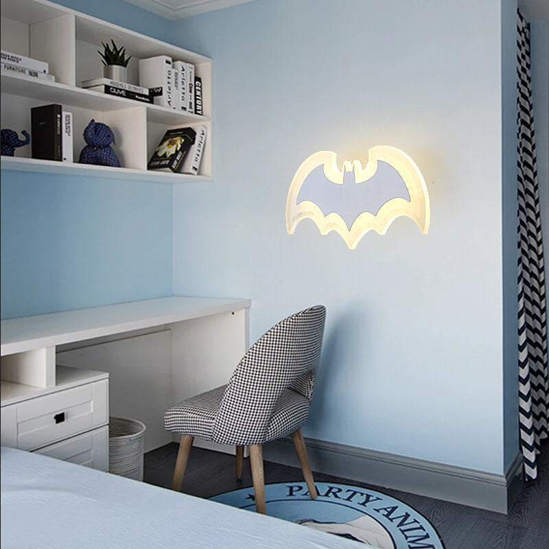 Applique murale pour chambre d'enfant | Forme de chauve-souris