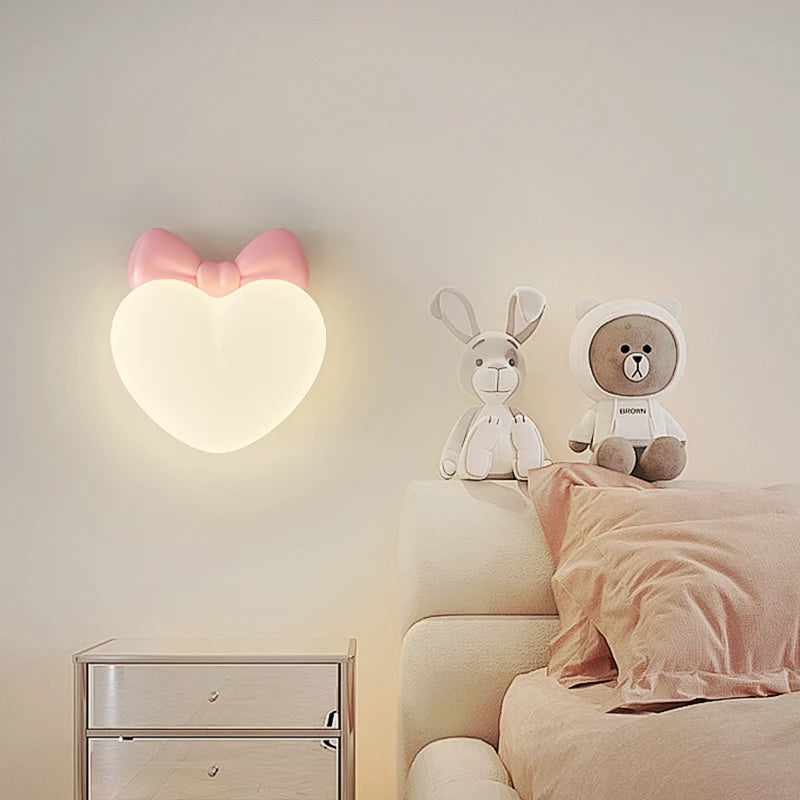 Wandlamp Kindermeisjesslaapkamer | Hart