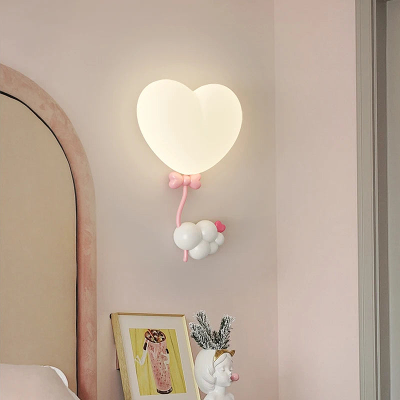 Wandlamp Kindermeisjesslaapkamer | Hart