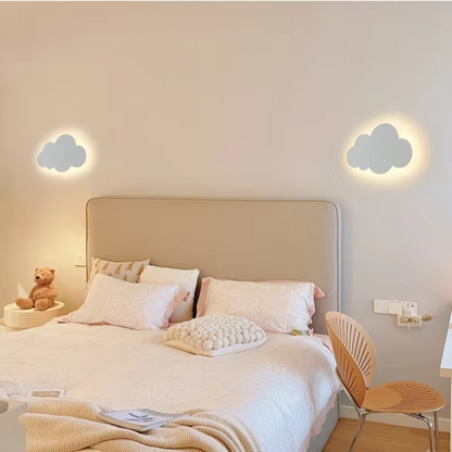 Applique murale LED chambre d'enfant | Forme Nuage | Sensible au toucher