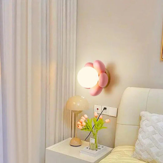 Applique murale LED pour chambre d'enfants | Forme de fleur
