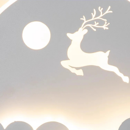 Applique murale pour chambre d'enfant | Moderne avec étoile et cerf