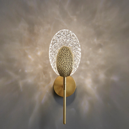 Applique murale LED | Design en Laiton, Cuivre et Acrylique
