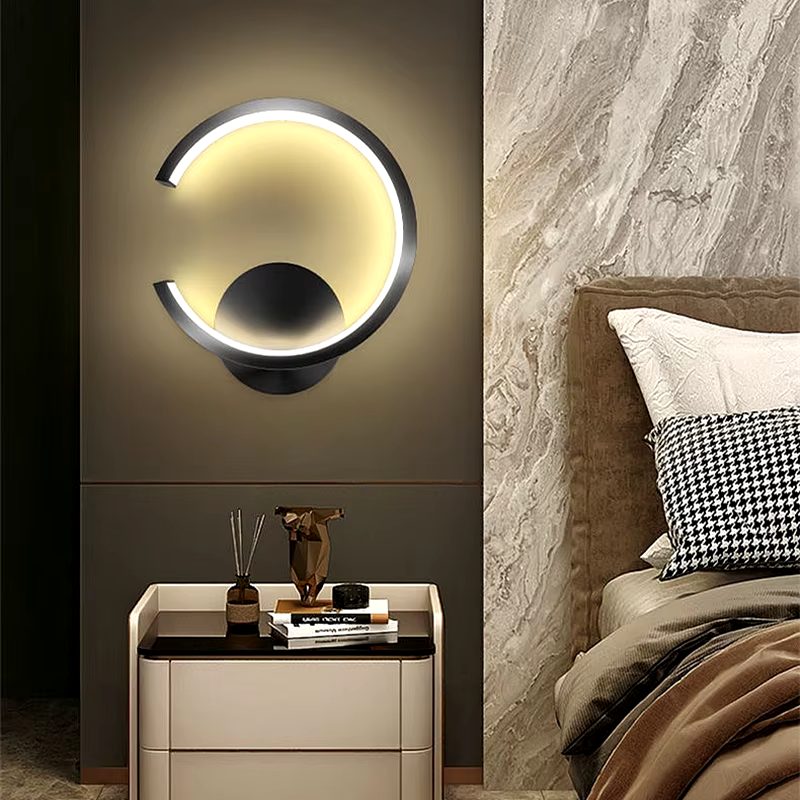 Applique Murale LED | Design Moderne Scandinave | Demi-Cercle