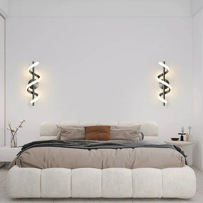 Applique murale LED de Luxe | Noir, Blanc et Or
