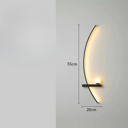 Applique Murale LED Minimaliste Moderne | Arc de Cercle