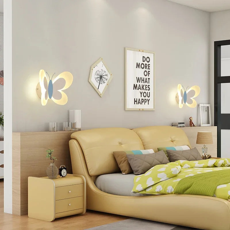 Moderne LED-wandlamp | Vlinder