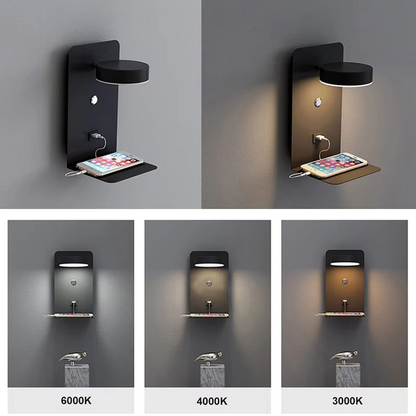 Applique Murale Moderne LED | Avec Port de Charge USB