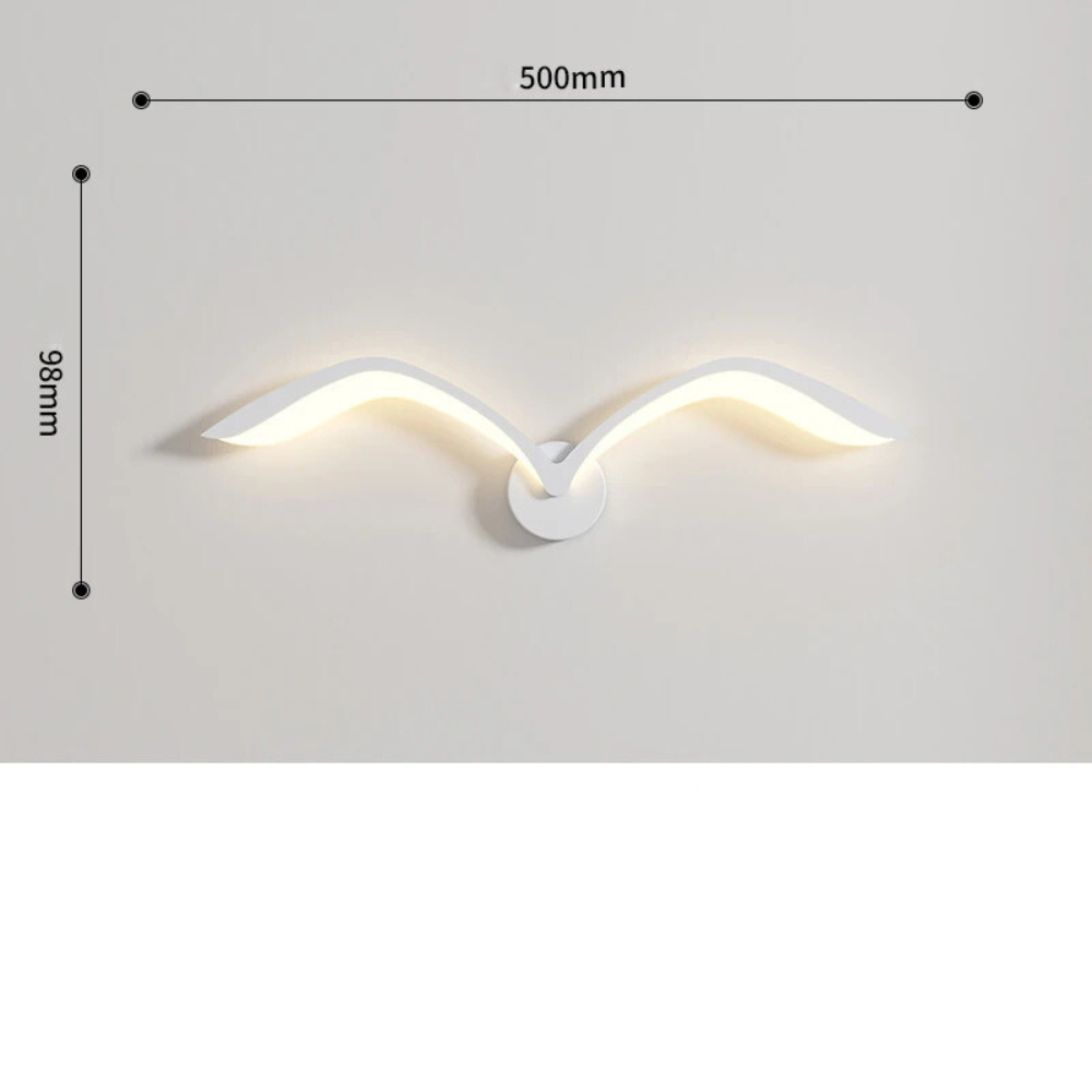 Noordse LED-wandlamp | Vogel