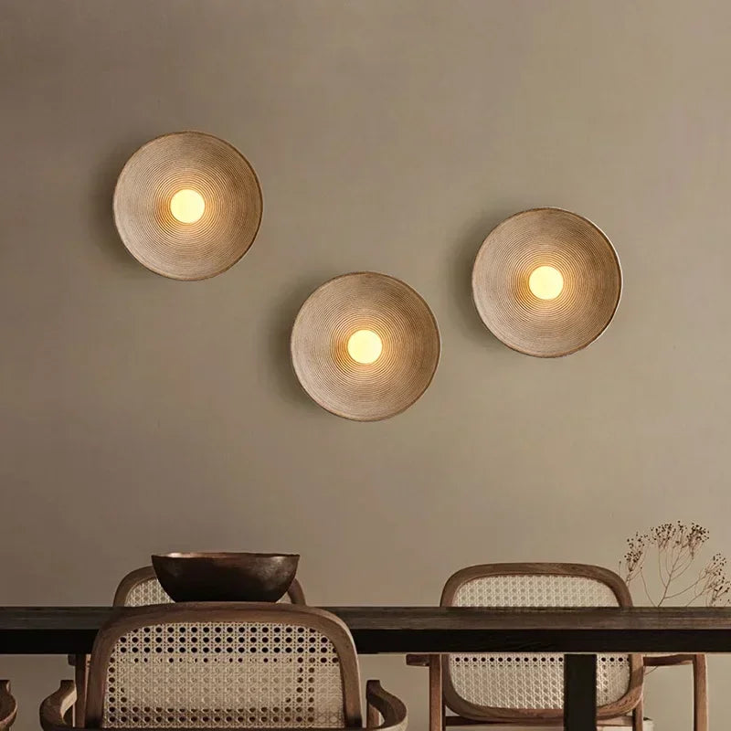 Applique murale LED Ronde Rétro | Design Scandinave