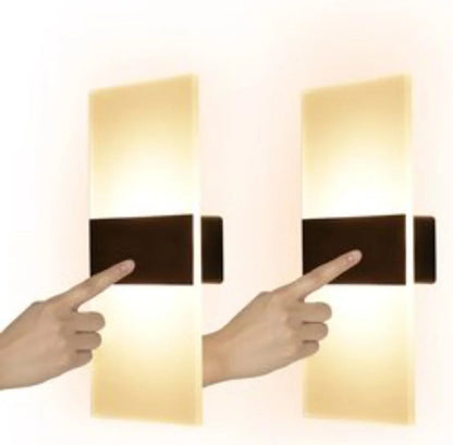Applique Murale LED Rectangulaire | Tactile avec Détecteur de Mouvement