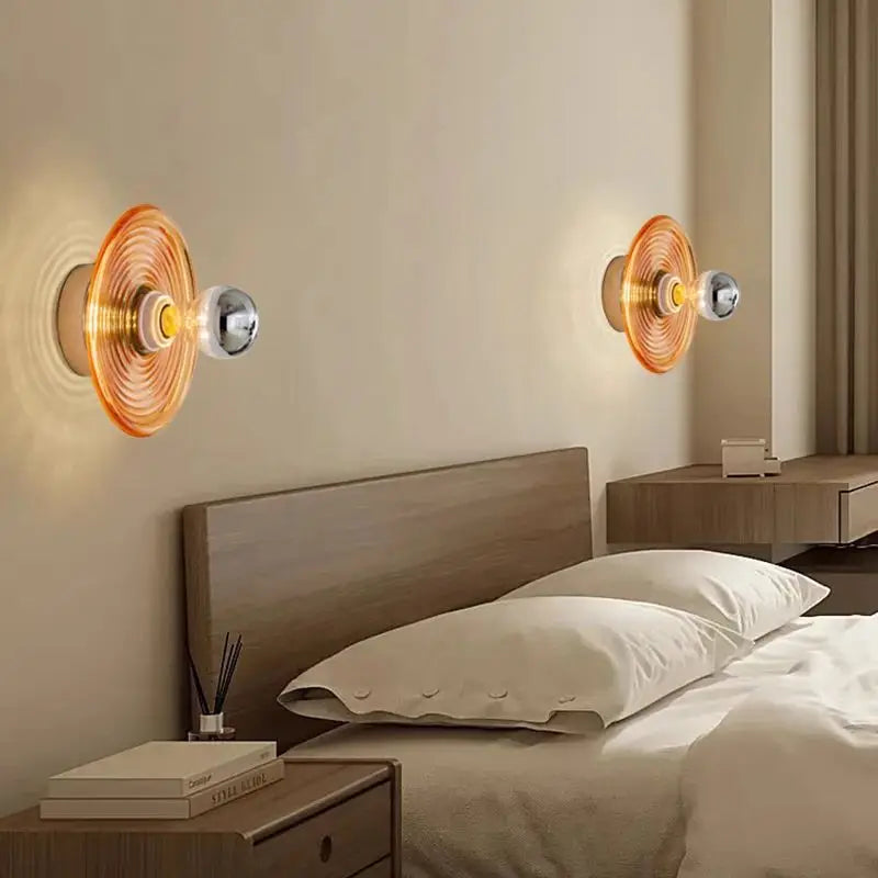 Applique Murale LED en Verre | Effet Vague