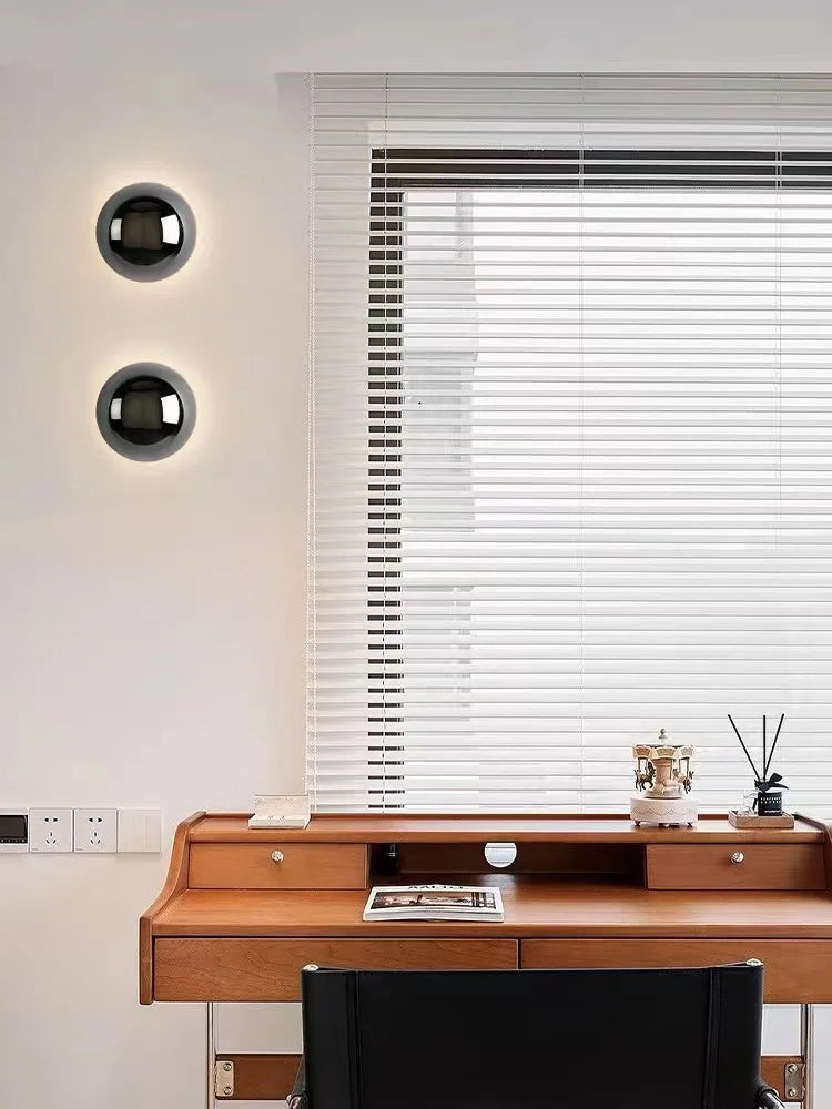 Applique murale pour le salon Circulaire | Scandinave Minimaliste en argent